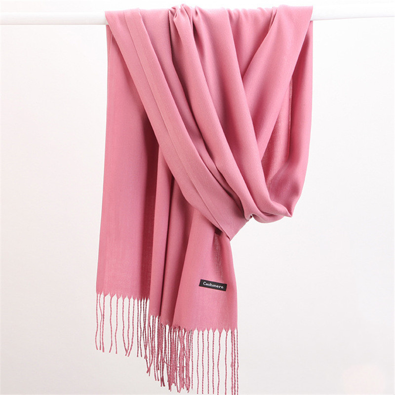 Cashmere Scarf - Fashion Solid Color 2023 Women Scarf