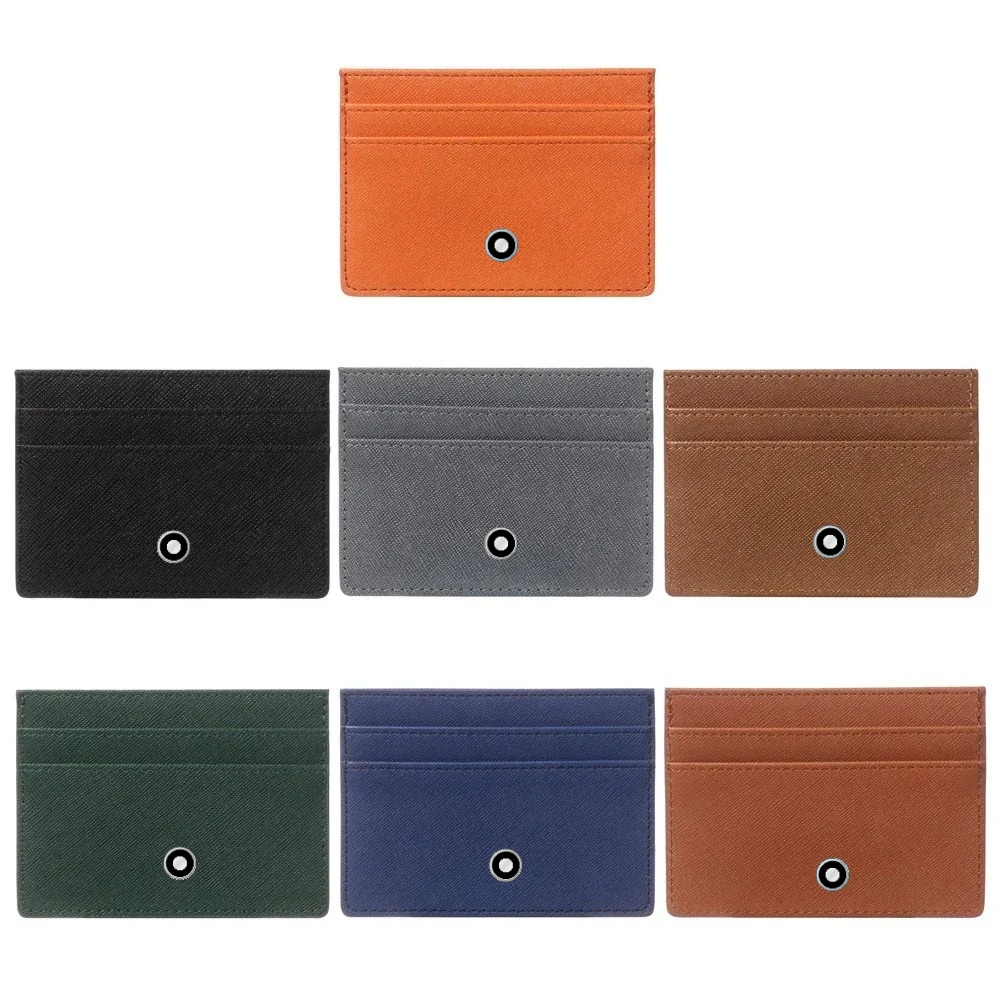 Leather Wallet Men - Minimalist Women Men Leather Slim Wallets