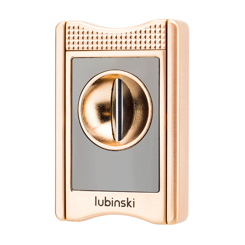 Premium Cigar Case - LUBINSKI-V-Shaped Cigar Clip, Zinc Alloy Cigarette