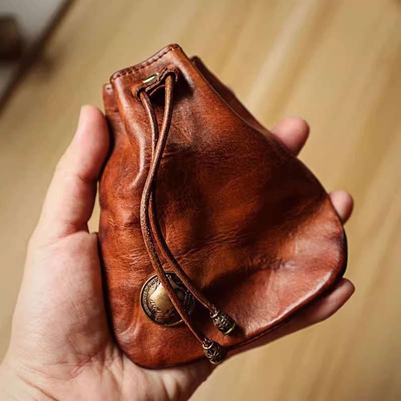 Leather Wallet Men - Japanese Style Genuine Soft Leather Wallet