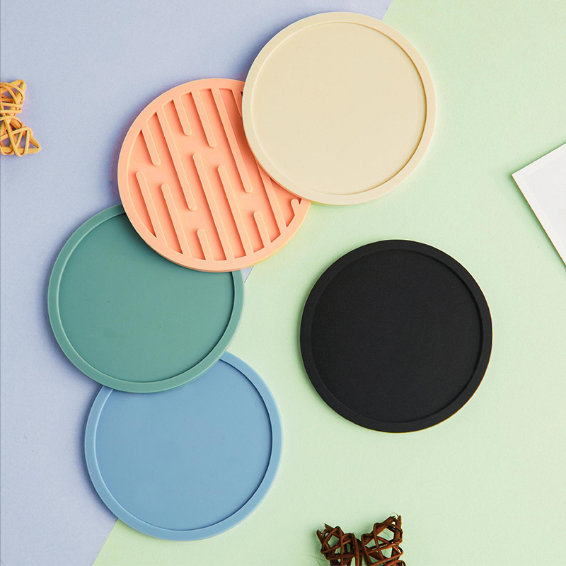 Marble Coaster Set - Food Grade Silicone Cup Coaster Tabletop