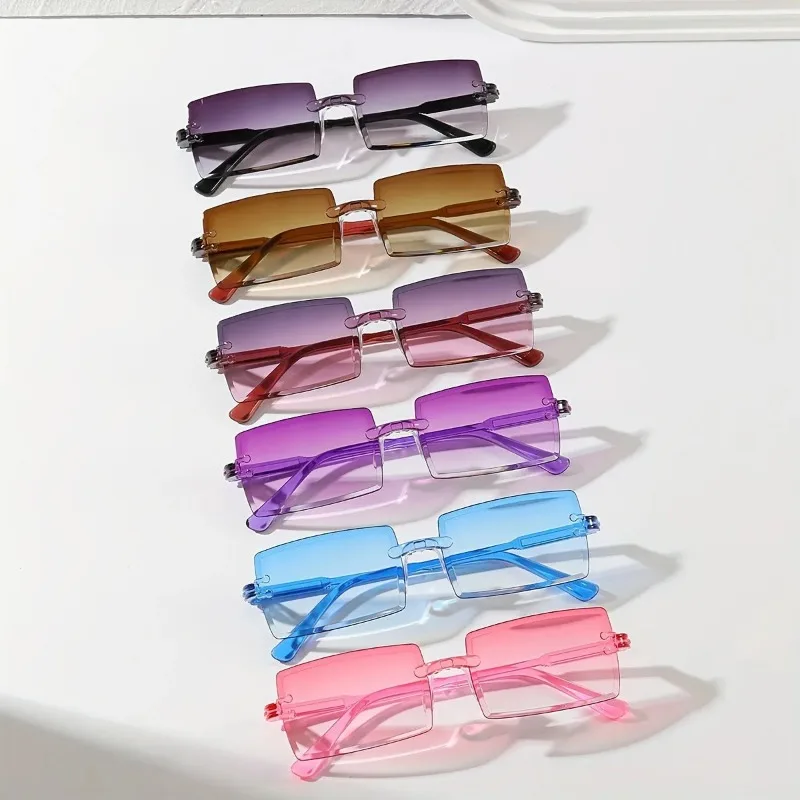 6PCS Rectangle Fashion Sunglas - огляд і ціна Sunglasses Uv400
