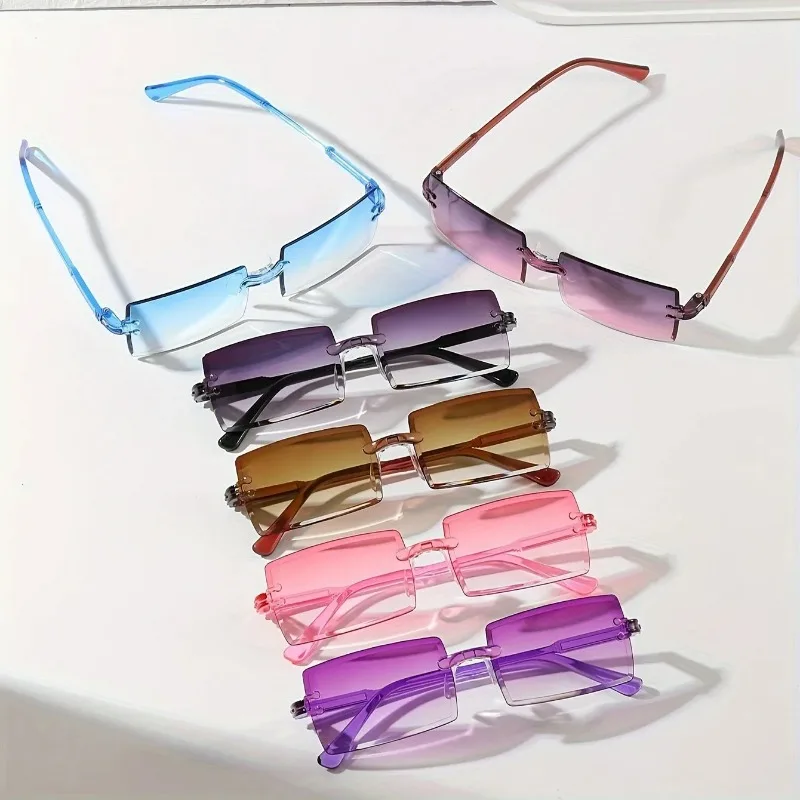 6PCS Rectangle Fashion Sunglas - огляд і ціна Sunglasses Uv400