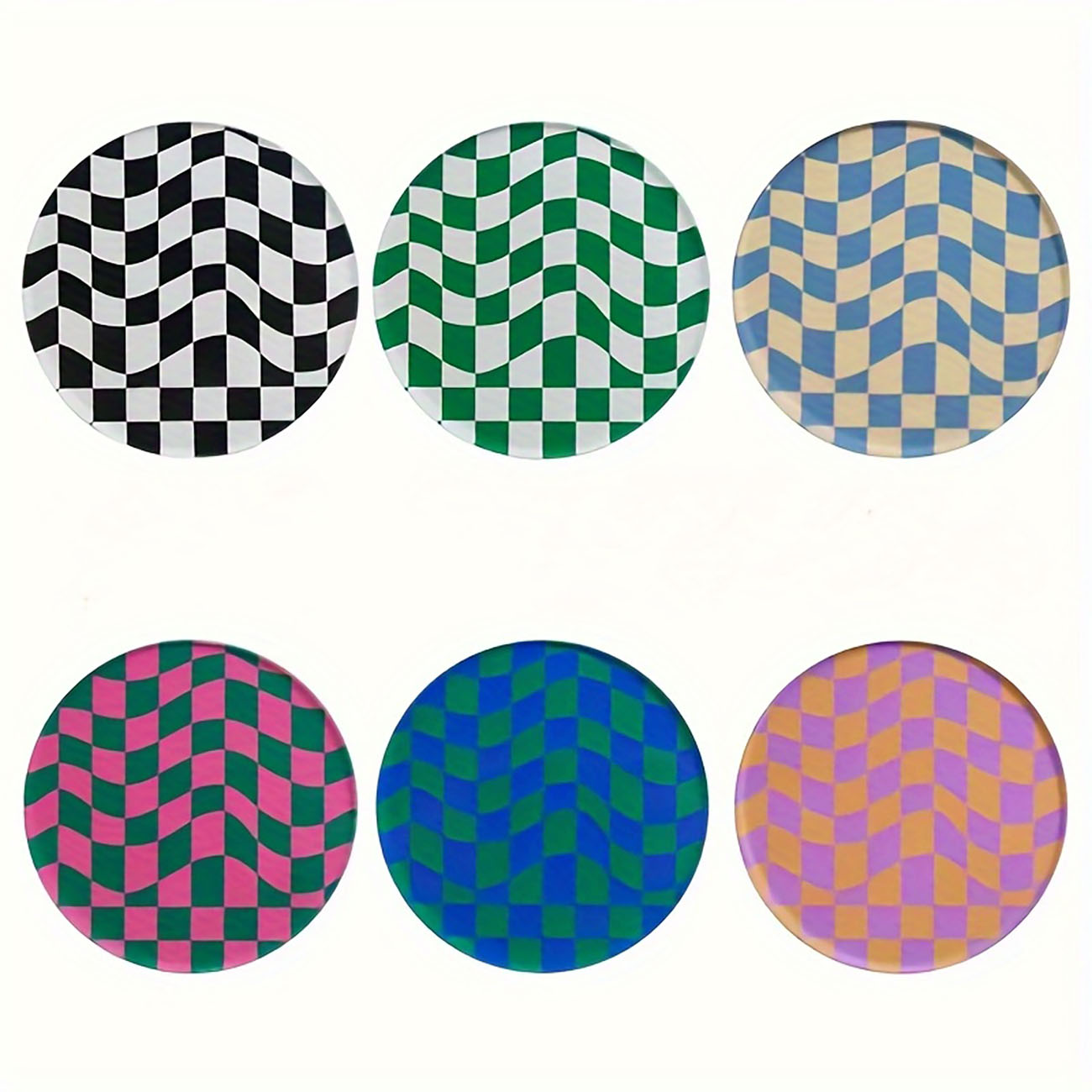 6 Pieces - Wooden Coasters, An - огляд і ціна Marble Coaster Set