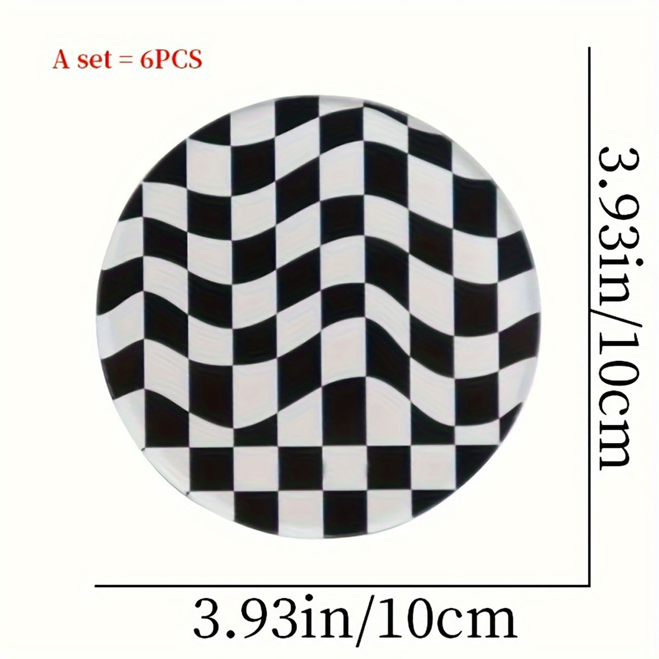 6 Pieces - Wooden Coasters, An - огляд і ціна Marble Coaster Set