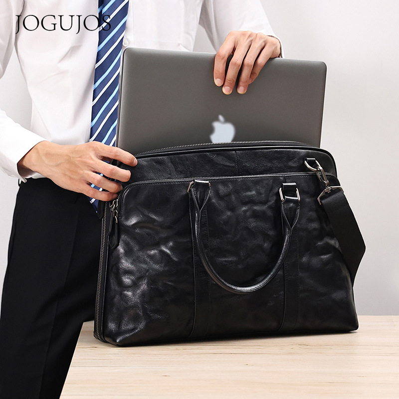 2025 New Genuine Leather Men's - огляд і ціна Leather Briefcase