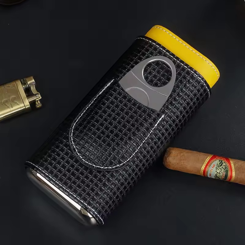 Portable Leather Cigar Humidor - огляд і ціна Premium Cigar Case