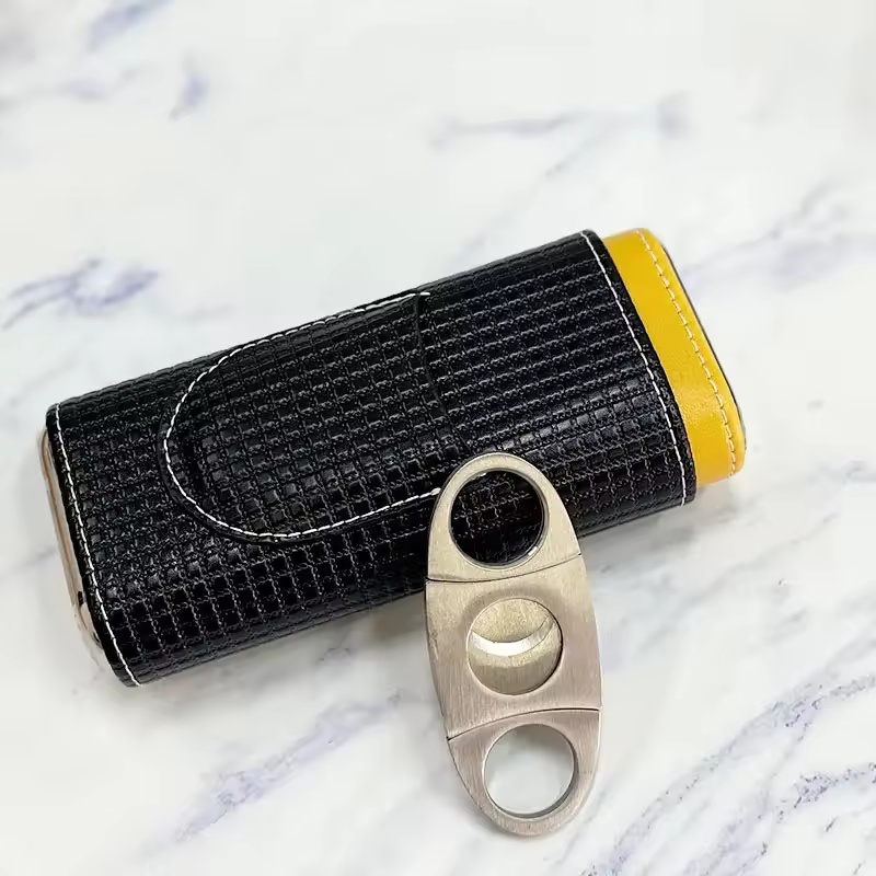 Portable Leather Cigar Humidor - огляд і ціна Premium Cigar Case