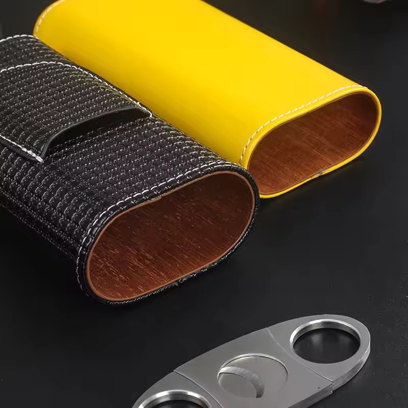 Portable Leather Cigar Humidor - огляд і ціна Premium Cigar Case