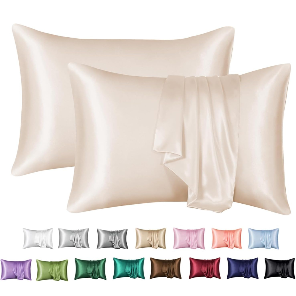 2 Pack Satin Pillowcase for Ha - огляд і ціна Silk Pillowcase