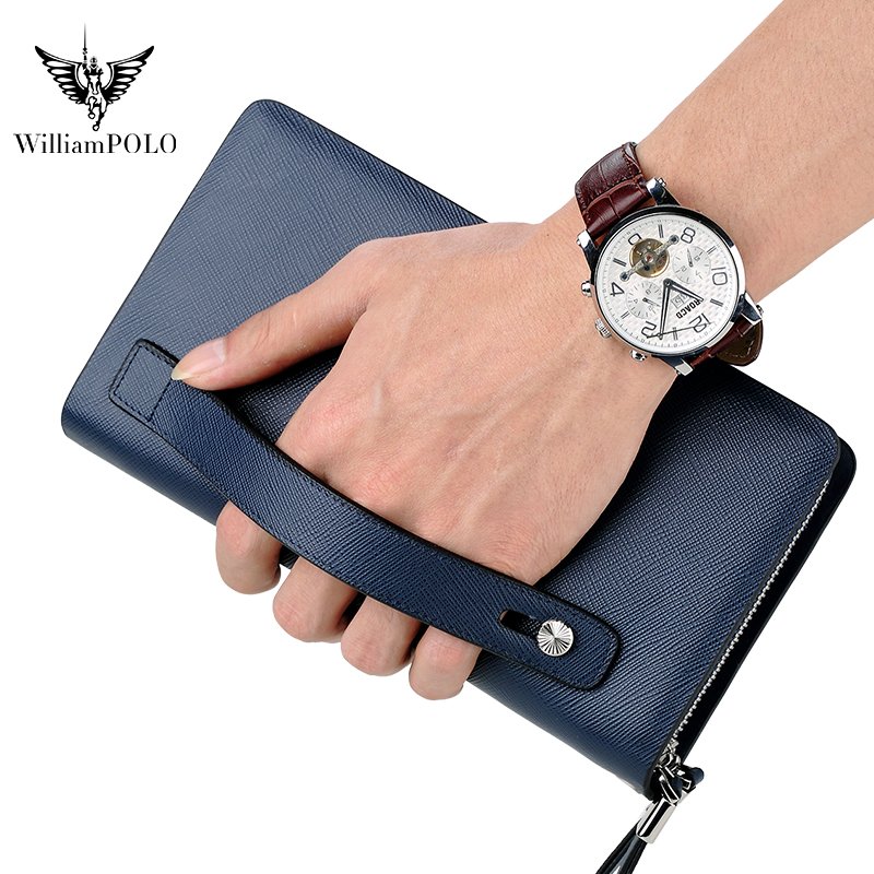 WILLIAMPOLO Luxury Men's Leath - огляд і ціна Leather Wallet Men