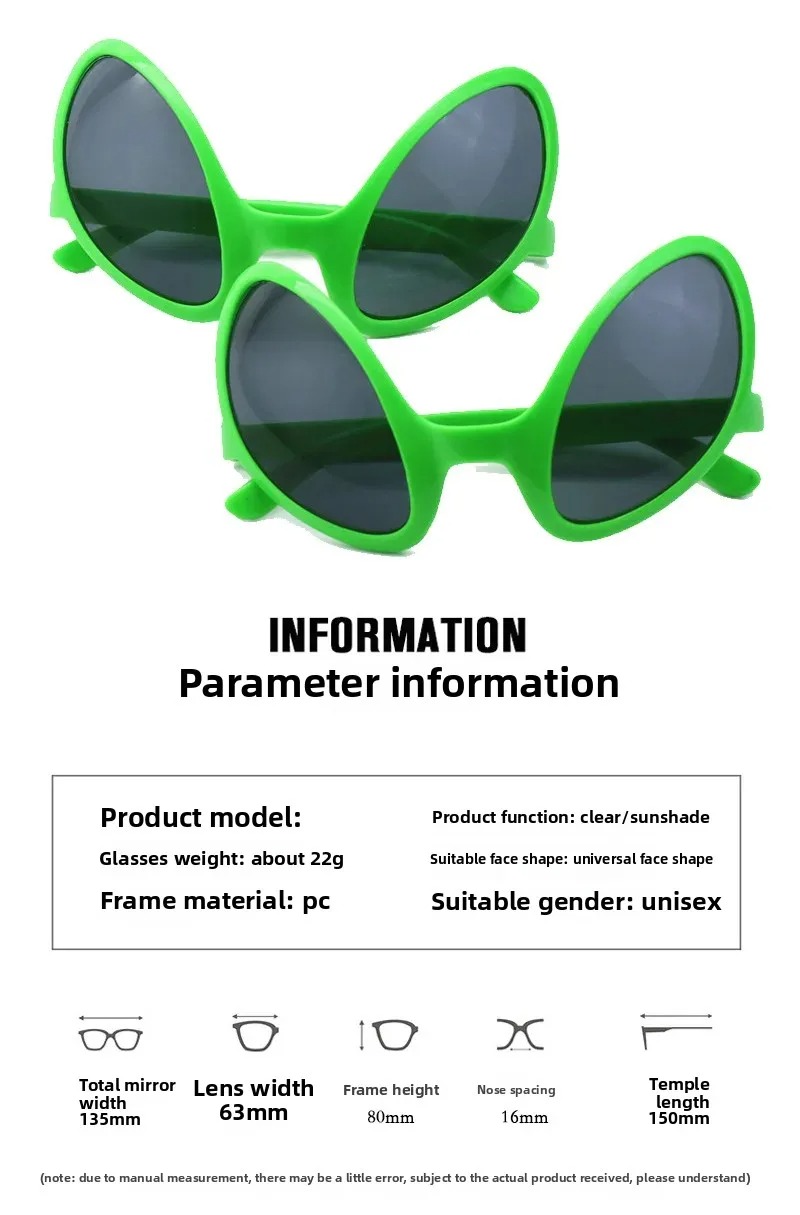 Green Alien Martian Quirky Sun - огляд і ціна Sunglasses Uv400