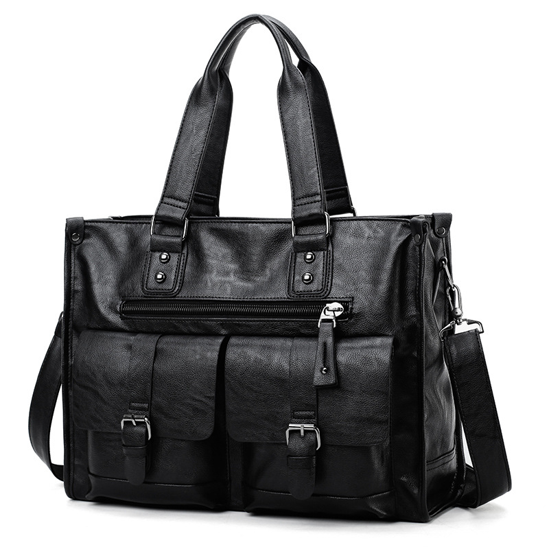 PU Leather Shoulder Briefcase  - огляд і ціна Leather Briefcase