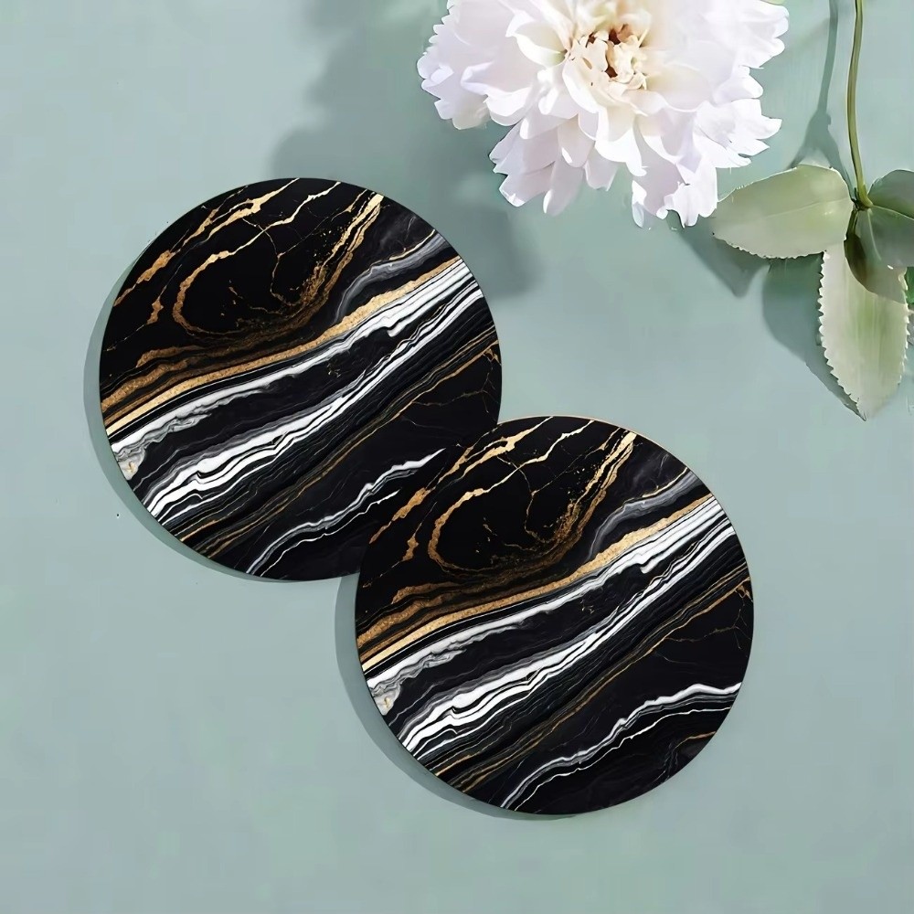 6pcs 4 Inch Drink Coasters Set - огляд і ціна Marble Coaster Set