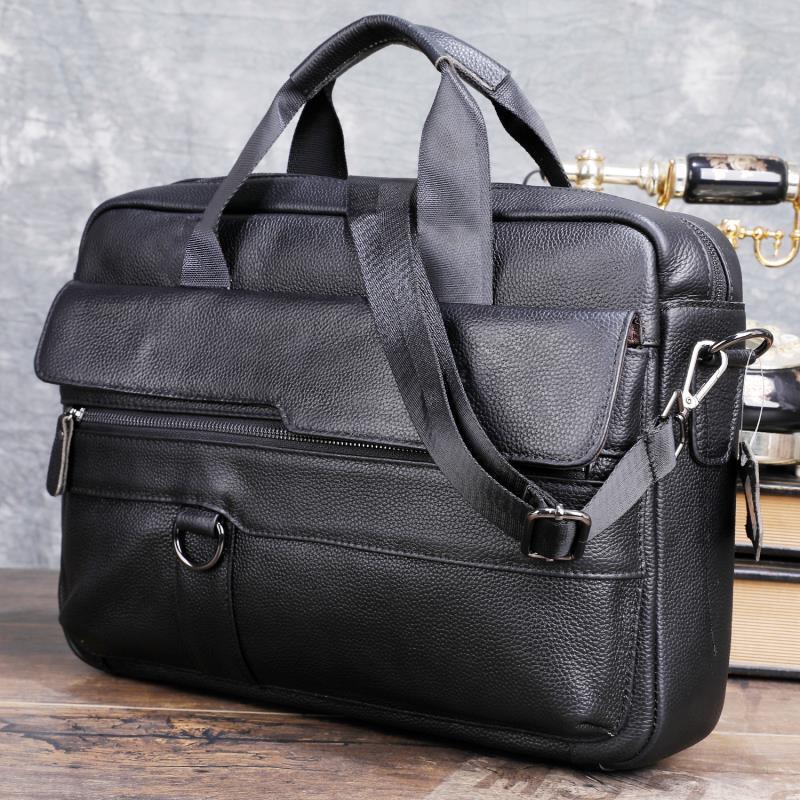 Large Men's Genuine Leather Ha - огляд і ціна Leather Briefcase