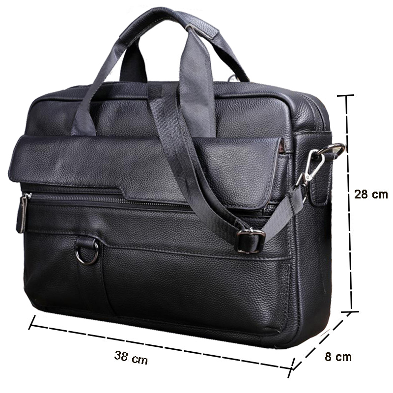 Large Men's Genuine Leather Ha - огляд і ціна Leather Briefcase