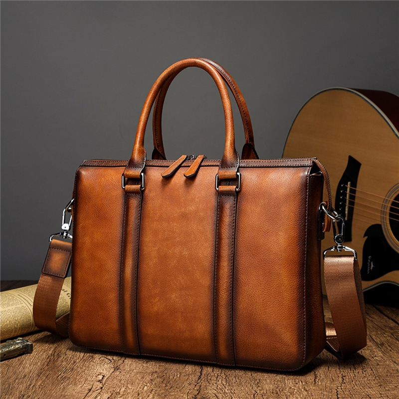 YETTIES Business Top Grain Lea - огляд і ціна Leather Briefcase