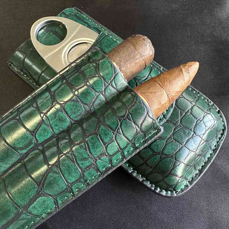 Cigar Tube 2 Slots Case with C - огляд і ціна Premium Cigar Case