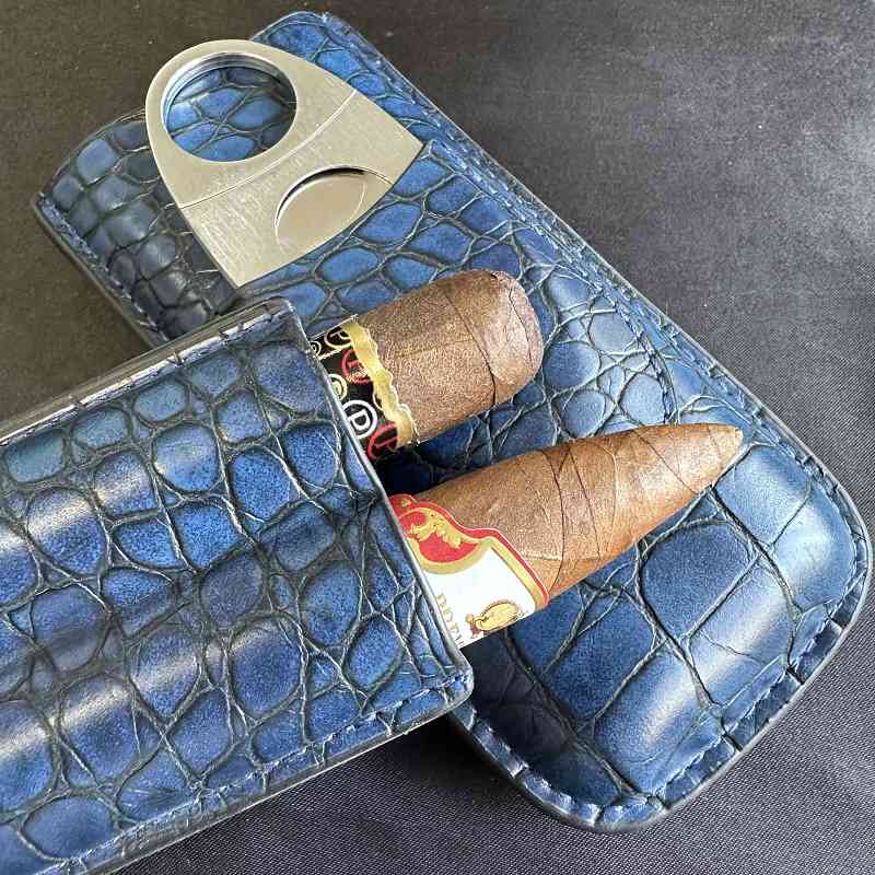 Cigar Tube 2 Slots Case with C - огляд і ціна Premium Cigar Case