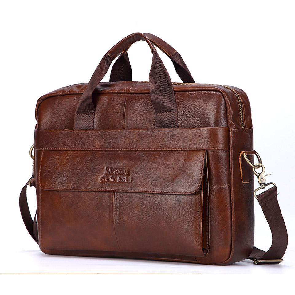 Men Genuine Leather Handbag Fa - огляд і ціна Leather Briefcase