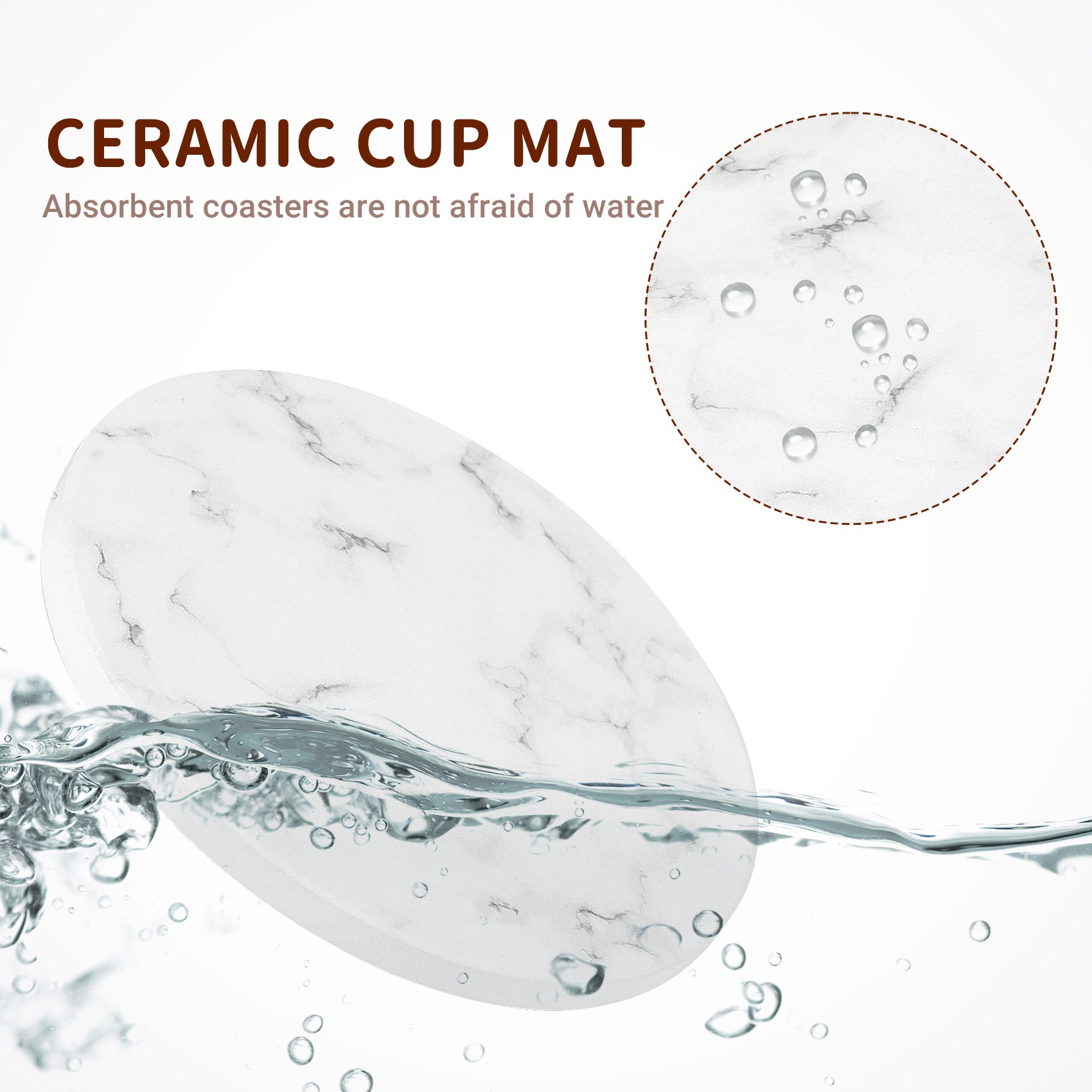 ABAH-Absorbent Coasters For Dr - огляд і ціна Marble Coaster Set