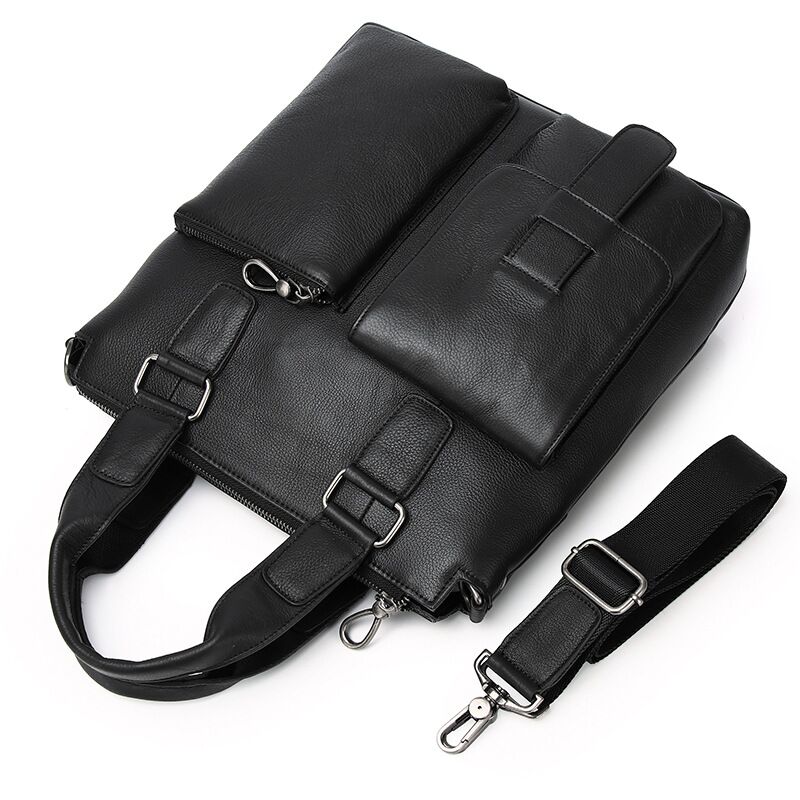 Men Vertical Handbag Male Genu - огляд і ціна Leather Briefcase