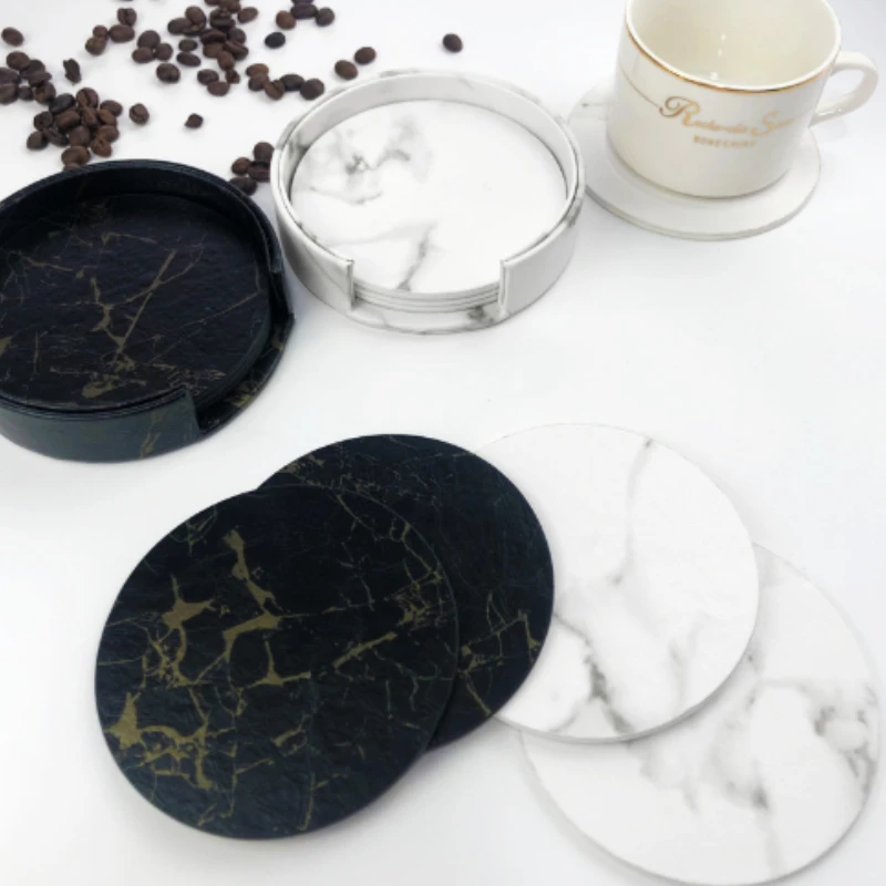 6pcsMarble Coaster Artificial  - огляд і ціна Marble Coaster Set