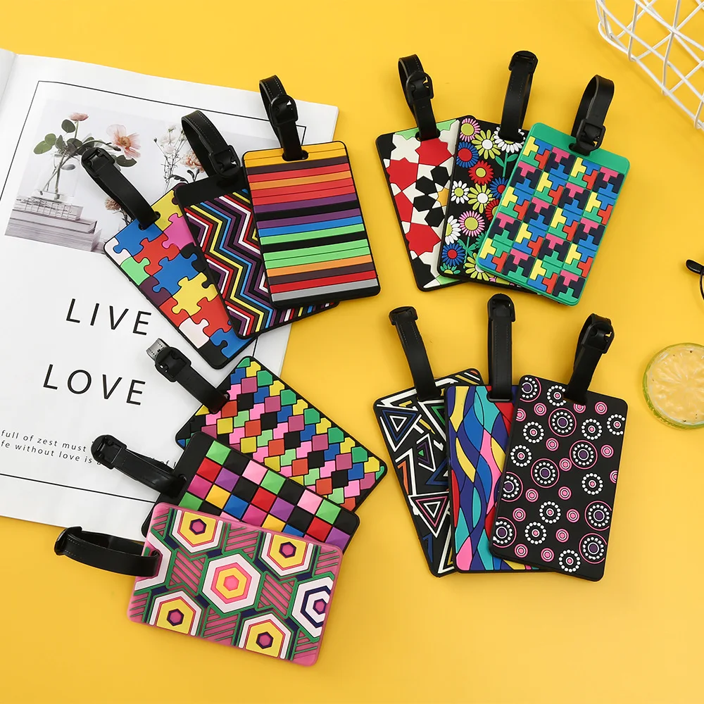 1PCS Geometric Luggage Tags Su - огляд і ціна Travel Luggage Set