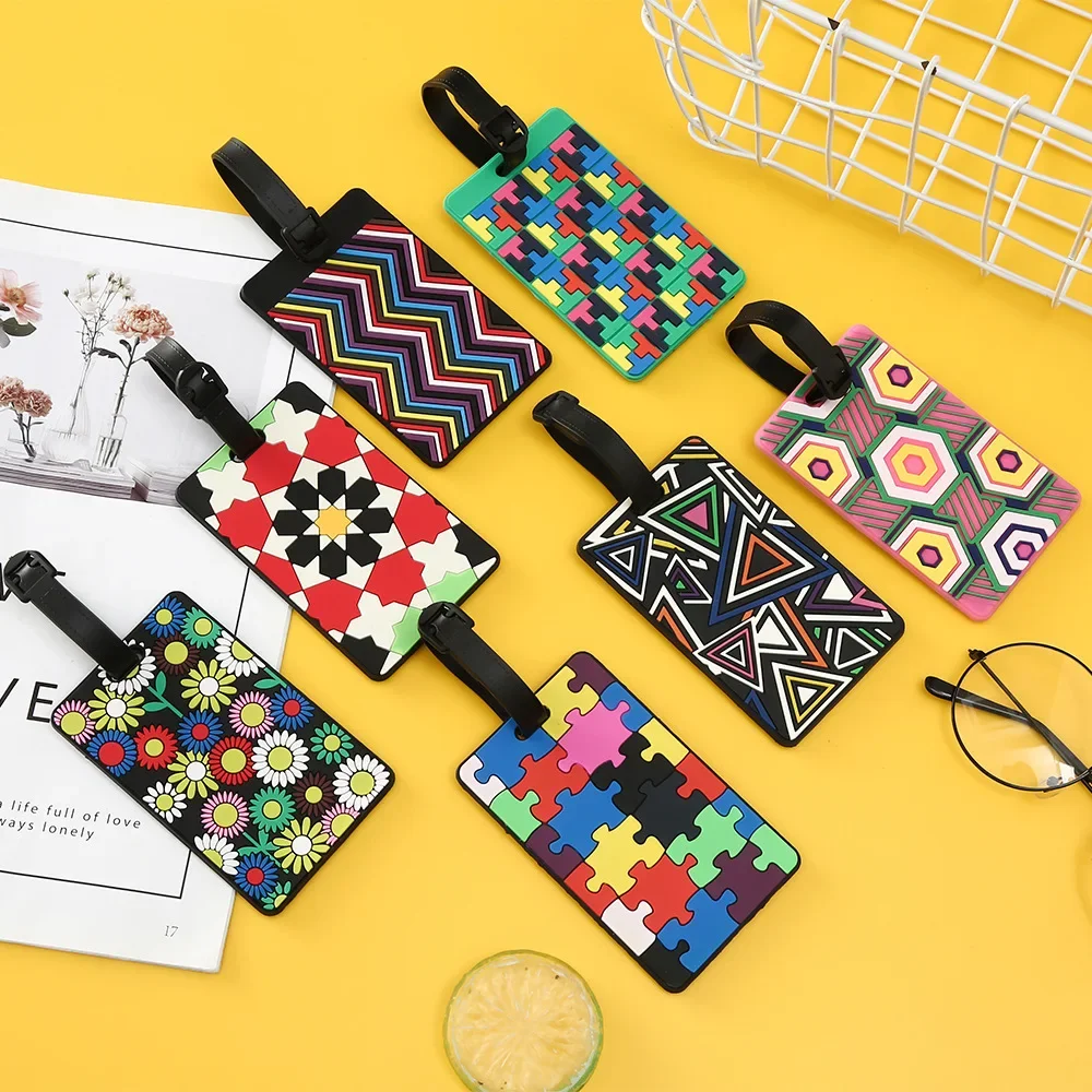 1PCS Geometric Luggage Tags Su - огляд і ціна Travel Luggage Set