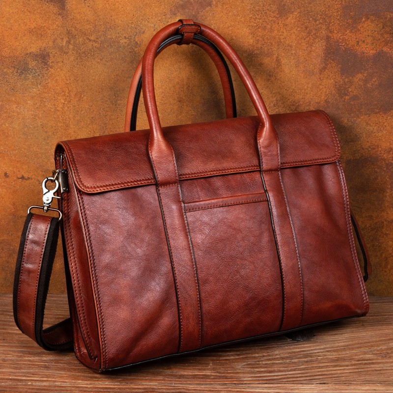 Vegetable tanned leather handb - огляд і ціна Leather Briefcase