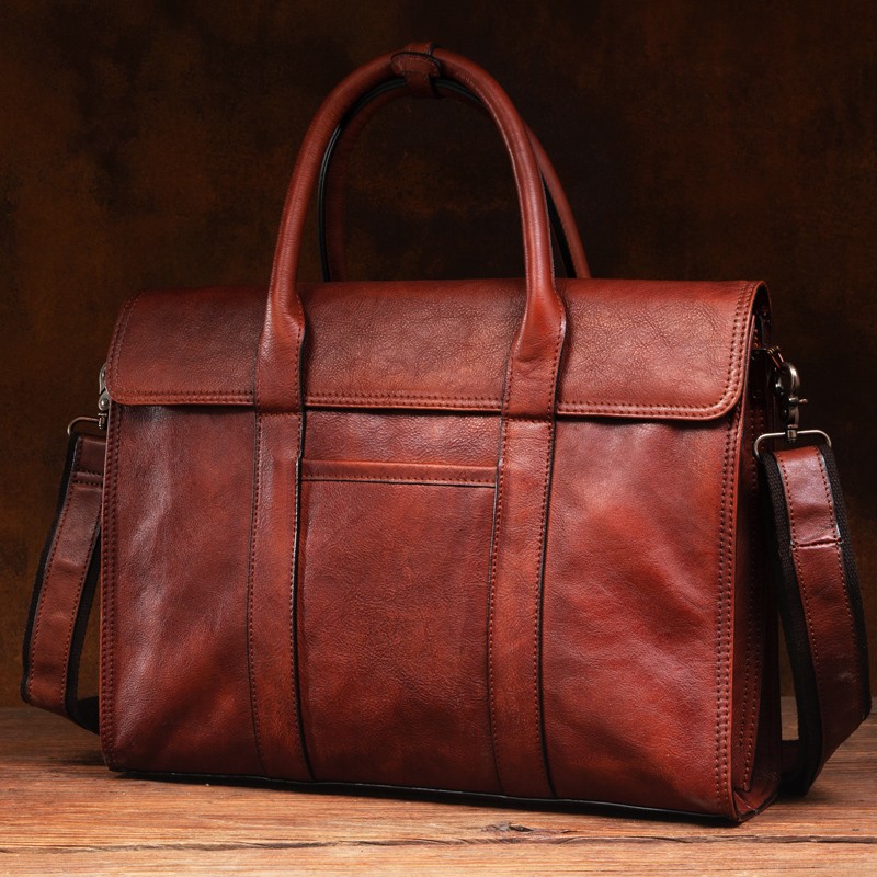 Vegetable tanned leather handb - огляд і ціна Leather Briefcase