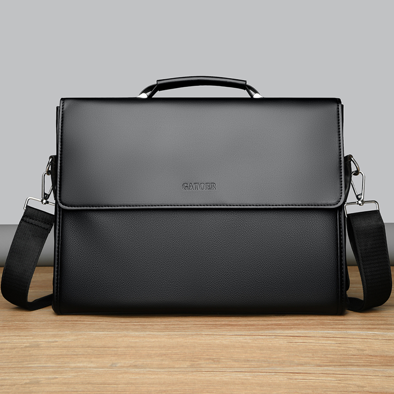 Men's Business Casual Handbag  - огляд і ціна Leather Briefcase