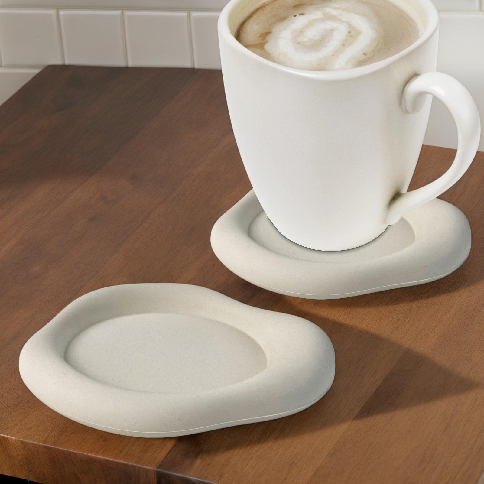 Silicone Non-Slip Cloud Shape  - огляд і ціна Marble Coaster Set