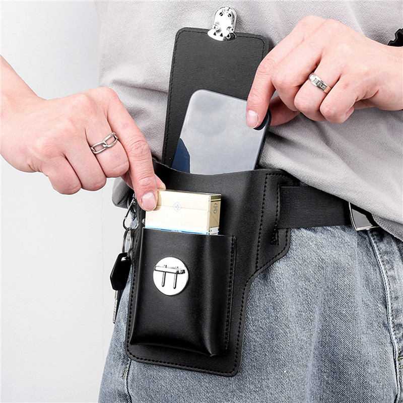 Men Belt Cellphone Loop Holste - огляд і ціна Leather Wallet Men