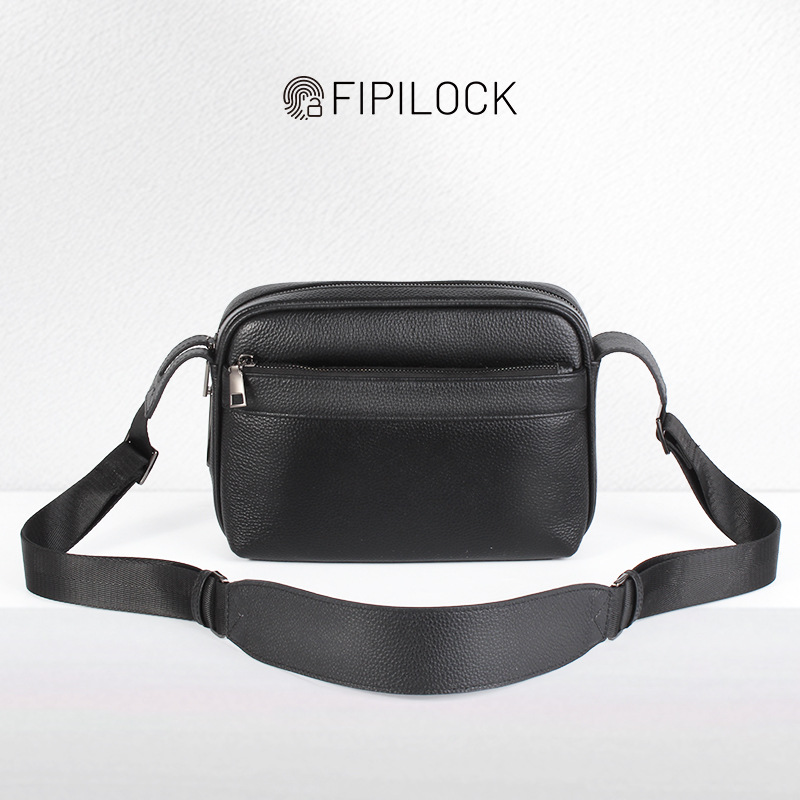 Anti-theft Fingerprint Lock Ba - огляд і ціна Leather Wallet Men