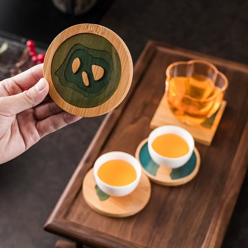 Creative Bamboo Resin Creative - огляд і ціна Marble Coaster Set