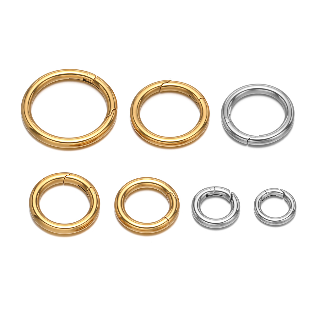 2Pcs/Lot Round Spring Clasps S - огляд і ціна Gold Plated Jewelry