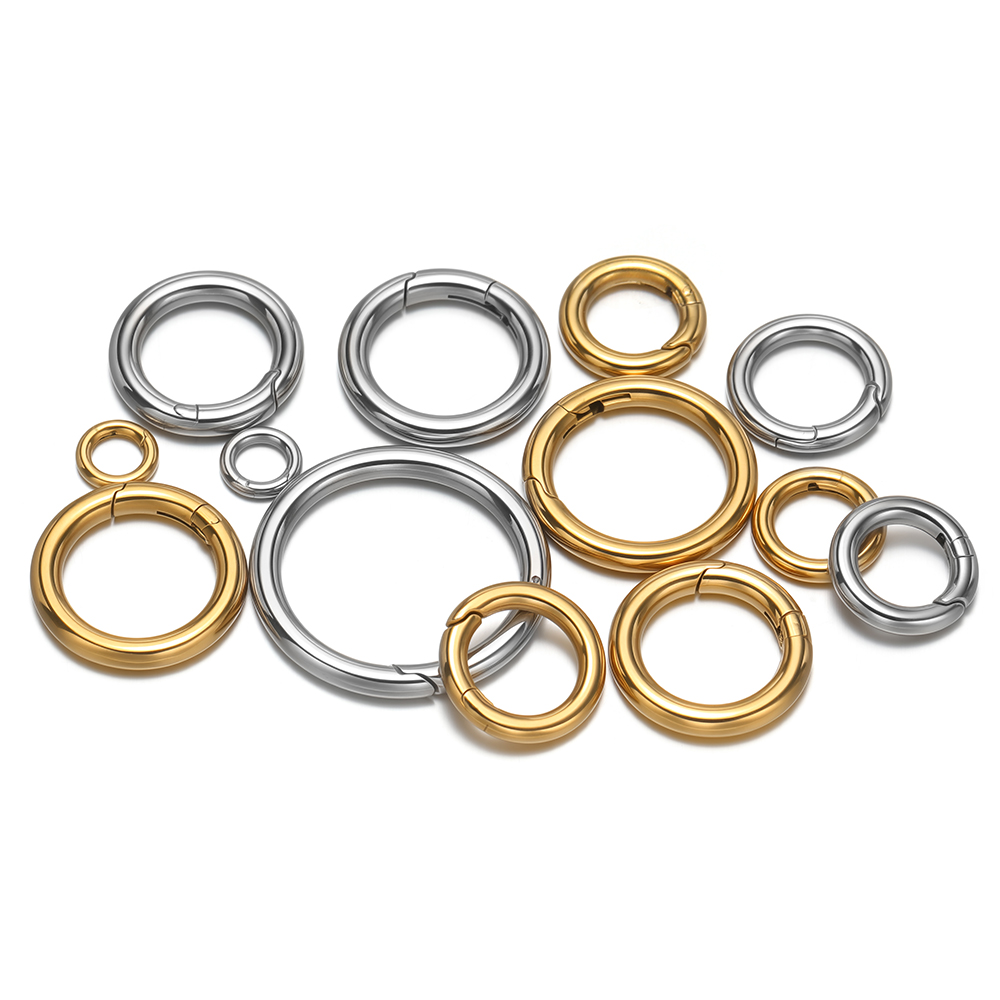 2Pcs/Lot Round Spring Clasps S - огляд і ціна Gold Plated Jewelry