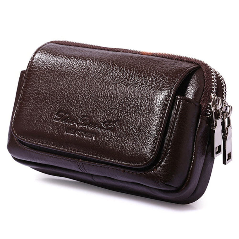 Men Genuine Leather Waist Fann - огляд і ціна Leather Wallet Men