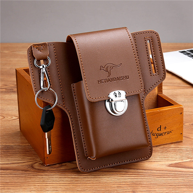Phone Belt Bag For Men Bags Ce - огляд і ціна Leather Wallet Men