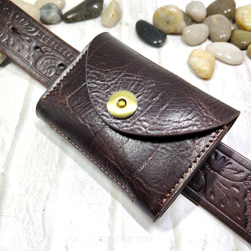 Blongk Mini Waist Bag Thin Bel - огляд і ціна Leather Wallet Men