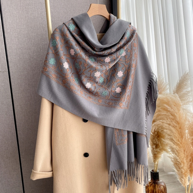 2025 New Embroidery Cashmere S - огляд і ціна Cashmere Scarf