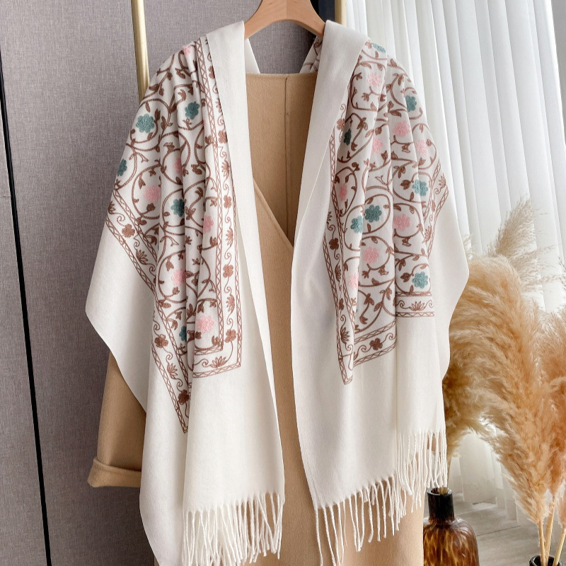 2025 New Embroidery Cashmere S - огляд і ціна Cashmere Scarf