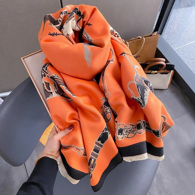 Retro Rider Horse Imitation Ca - огляд і ціна Cashmere Scarf