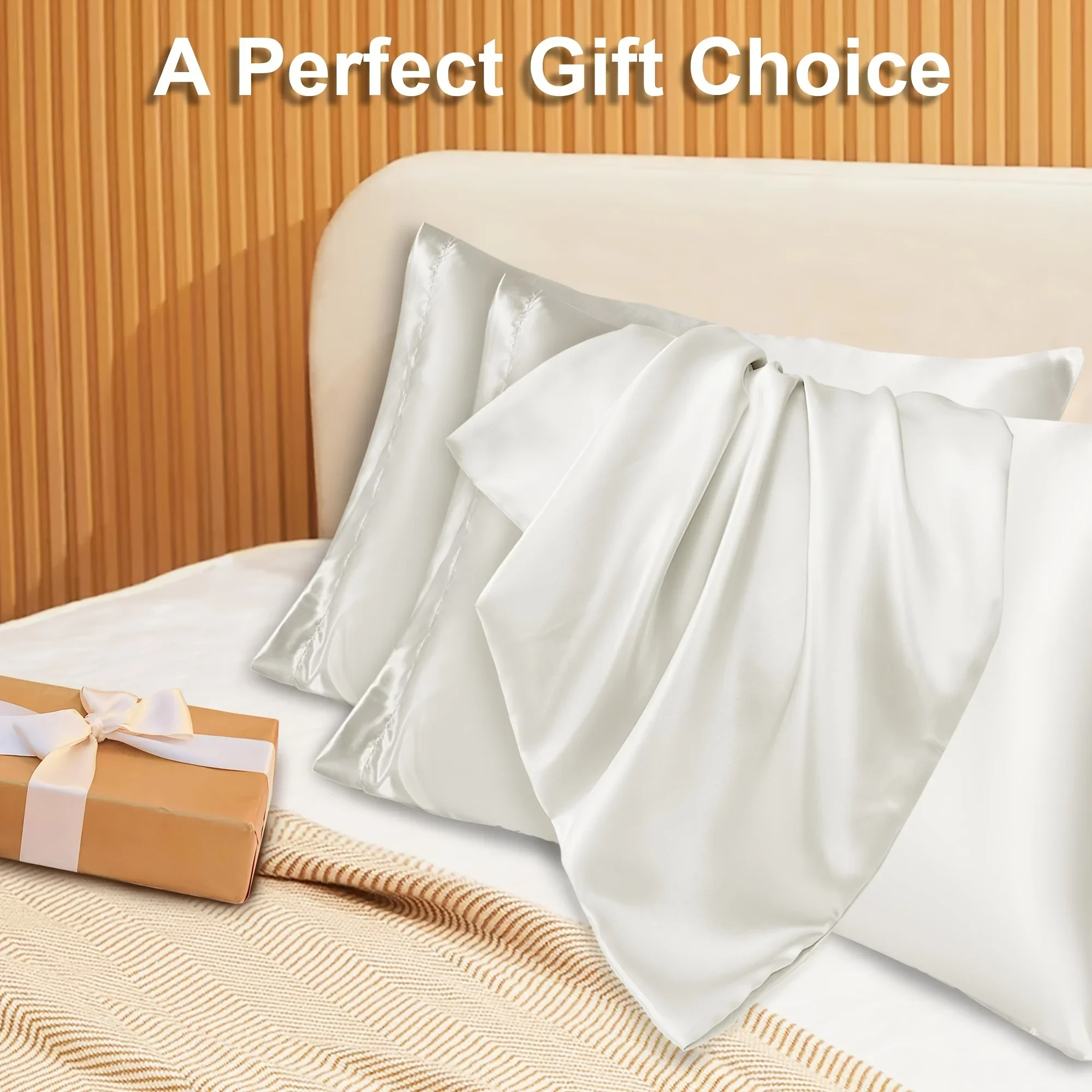 2pcs Luxury Satin Envelope Pil - огляд і ціна Silk Pillowcase