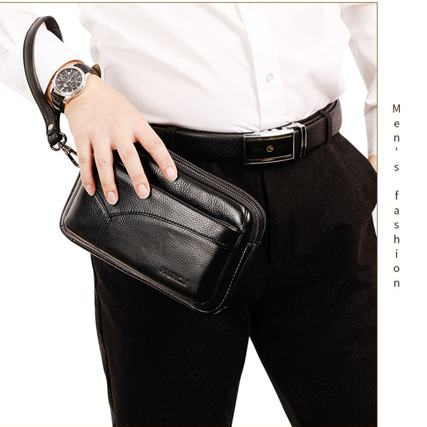 Men's Genuine Leather Fashion  - огляд і ціна Leather Wallet Men