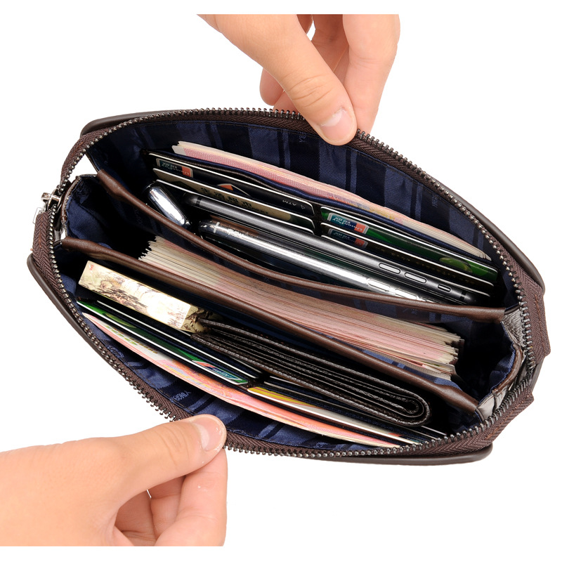 Male Long Money Wallets Mobile - огляд і ціна Leather Wallet Men
