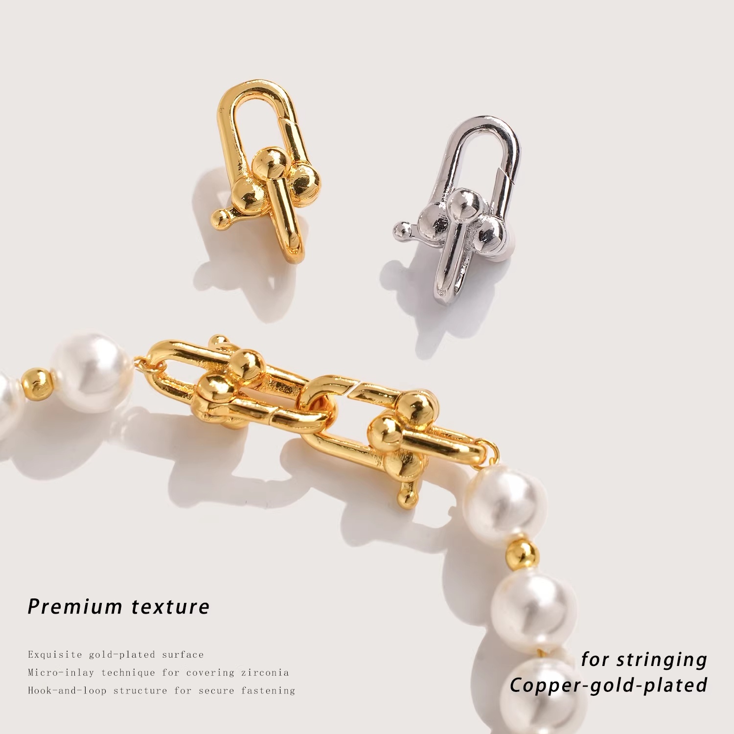 18K Gold Plated Press Clasp, D - огляд і ціна Gold Plated Jewelry
