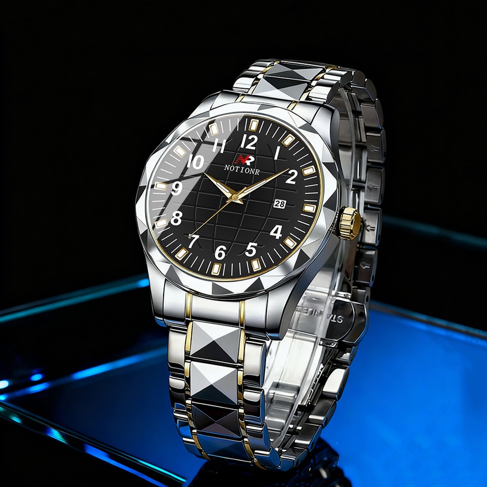 Men Stainless Steel Quartz Wat - огляд і ціна Luxury Watch Men