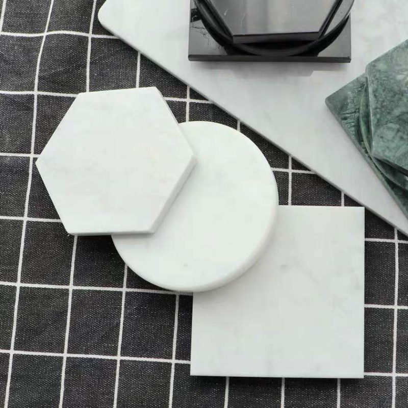 Natural Marble Coasters Coffee - огляд і ціна Marble Coaster Set